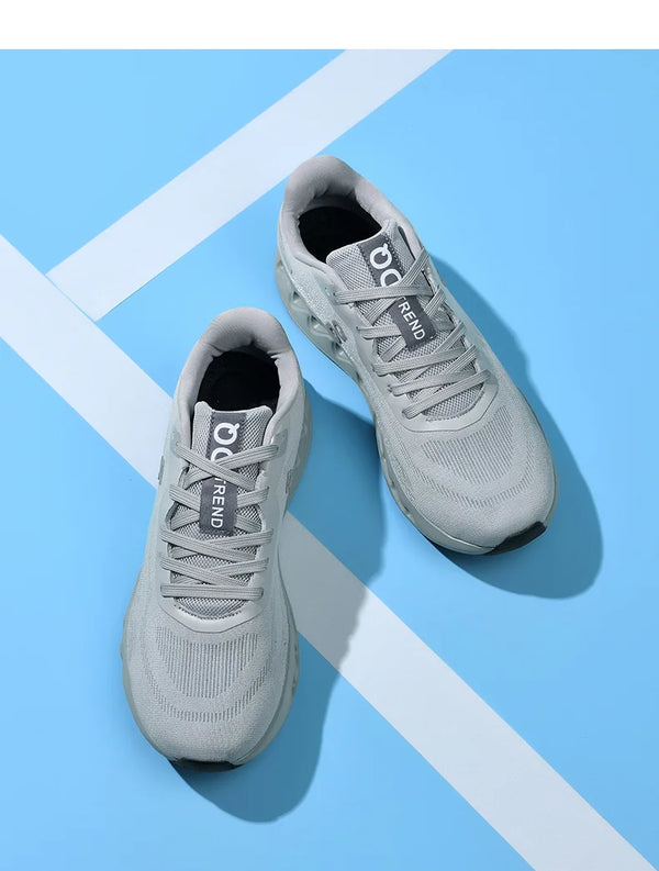 Breathable sports footwear keeping feet cool during intense summer activities