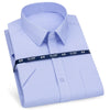 Short sleeve plaid shirt in premium broadcloth with anti-wrinkle technology
