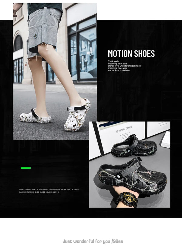 Men's EVA sandals featuring lightweight design and superior traction