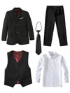 Chic vest from the boys' colorful formal suit set, perfect for weddings and events.