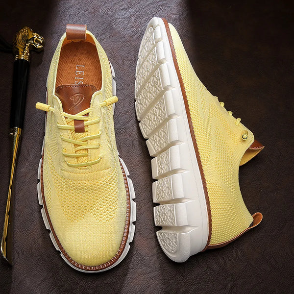 Fly-weave athletic shoes providing comfort and security through every stride
