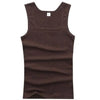 Premium men's summer tank in breathable knit cotton for active living