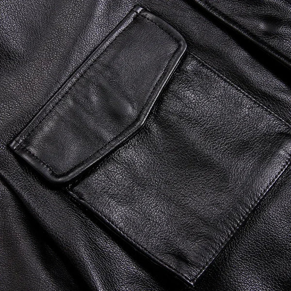 Insulated polyester lining of Tcyeek genuine leather jacket for warmth.