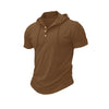 Slim Fit Hooded Men's Gym T-Shirt in quick-dry polyester for workouts and casual wear, featuring short sleeves and modern des