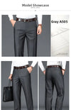 Men's polyester trousers styled with casual sneakers for weekend wear