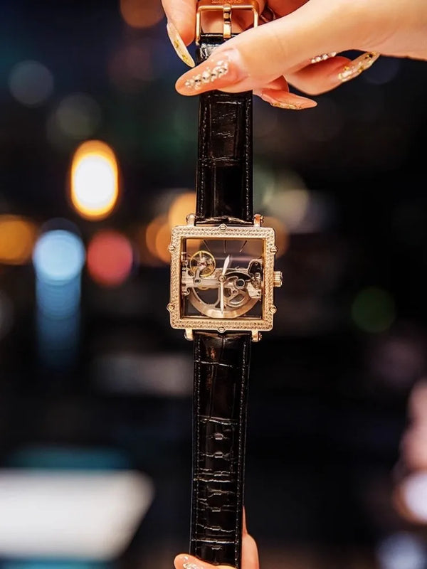 Water-resistant feature highlighted on the Timeless Pulse watch.