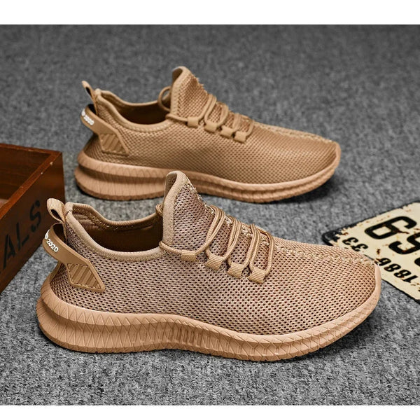 Sporty knit footwear designed for city streets and weekend errands