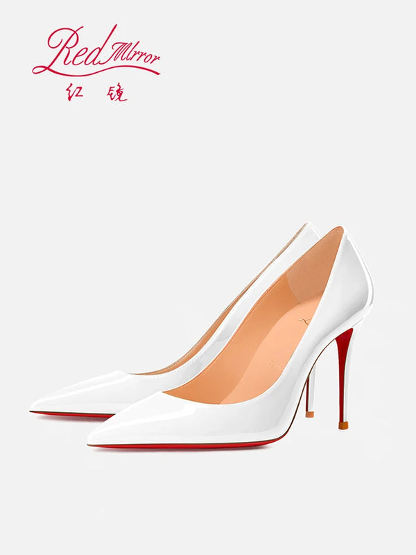 Women's pointed-toe stilettos with premium leather lining and high heel