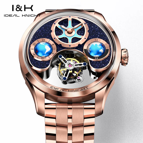 Side view of the Global Voyager watch showcasing its sleek design.