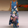 Effortless Elegance V-Neck Chiffon Maxi Dress
