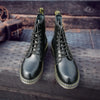 Men's leather motorcycle boots, ideal for city and country rides.