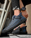 Side profile of slip-on leather loafer highlighting refined silhouette and sophisticated casual style