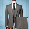 Versatile styling options with the blazer, vest, and pants combination.