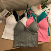 Lace-trim nylon camisole in delicate fabric with feminine detailing for women