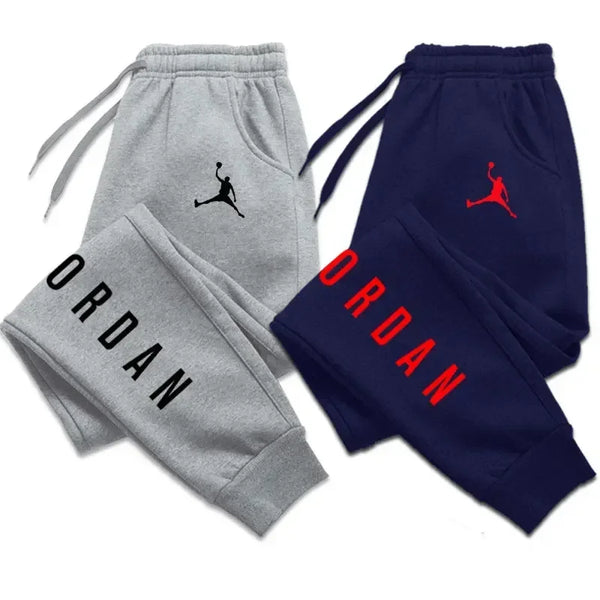 Printed unisex sport pants for running and fitness in performance polyester fabric