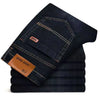 Premium denim straight-leg jeans featuring durable construction and soft broken-in feel from day one