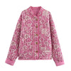 Comfortable cotton blend outerwear with distinctive print and versatile styling