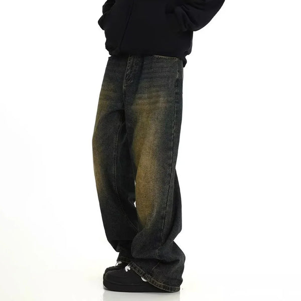 Close-up of Sunset Boulevard Jeans showcasing the subtle stretch fabric for comfort.