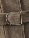 Autumn jacket with zip-front and belt creating enviably tailored silhouette