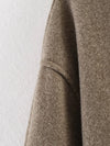 Turtleneck autumn jacket with sash belt detail and comfortable loose-fit cut