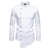 Close-up of the full-length sleeves on a vintage men's stand collar shirt, highlighting style.