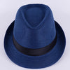 Stylish fedora in a neutral color, perfect for any occasion.