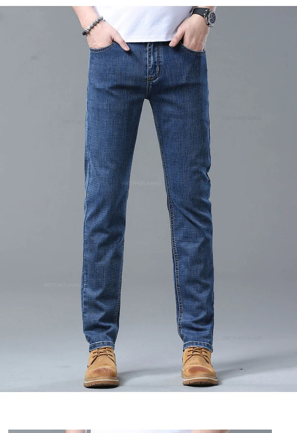 Refined slim fit jeans with freedom of movement