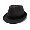 Sophisticated gray wool hat for stylish outdoor events.