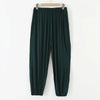 Comfy Modal Women's Pajama Pants in solid color, ankle-length, soft cotton-spandex blend for lounging and sleep.