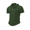 Slim Fit Hooded Men's Gym T-Shirt in quick-dry polyester, perfect for workouts and casual outings, stylish and breathable.