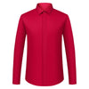 Boardroom Authority French Cuff Dress Shirt with Cufflinks in blue premium cotton-polyester twill blend