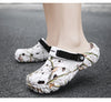 Comfortable men's slides with EVA cushioning and textured grip sole