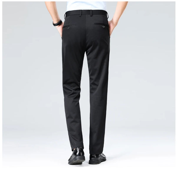 Smart casual straight pants offering unrestricted movement and style