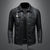 Men's Slim Fit PU Leather Moto Jacket with zipper closure, waterproof, wind-resistant, perfect for casual and motorcycle ride