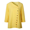 Elegant long sleeve office blouse for women, double-breasted, slim fit, versatile for business attire in multiple colors.