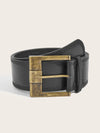 Vintage wide belt for women in faux leather with metal buckle, perfect for casual or formal wear in black, brown, or red.