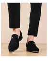 Comfort fabric lining in men's loafers, ensuring a soft and cozy fit.