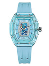 Stylish timepiece with a comfortable rubber band, ideal for evening outings.