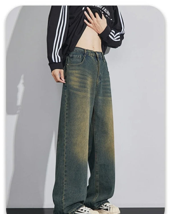 Urban Rebel jeans folded neatly, displaying their resilient design.