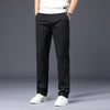 Premium Cotton Stretch Men's Casual Pants in classic colors, featuring a straight-leg design and comfortable spandex blend.