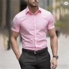 Lightweight broadcloth stretch shirt showing wrinkle-resistant fabric quality