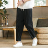 Flat lay of Breathe Easy joggers displaying full silhouette and design details