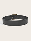 Vintage wide belt for women in faux leather with metal buckle, perfect for casual or formal wear in black, brown, or red.