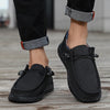 Breathable men's casual loafers with soft cotton interior and EVA sole