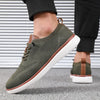Gray knitted walking shoes for men designed for comfort from sunrise to sunset