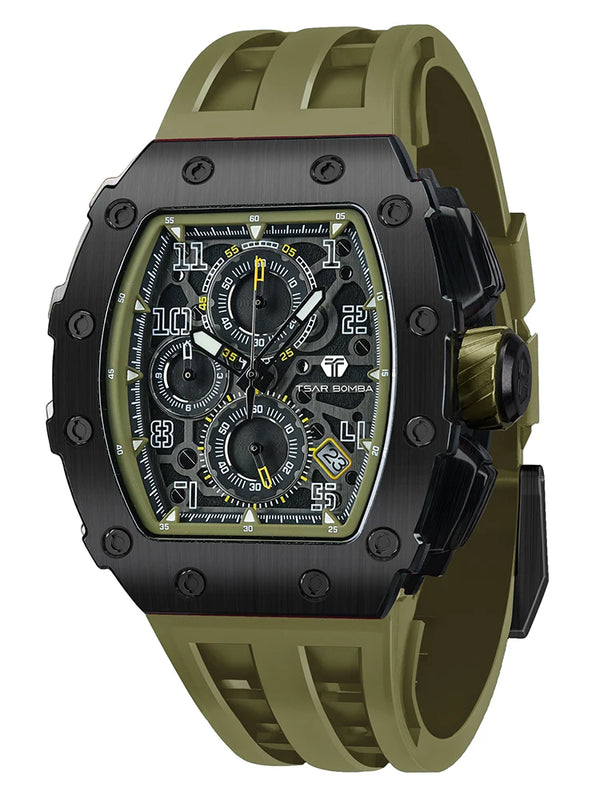 TSAR BOMBA watch with a sleek design, perfect for casual luxury.