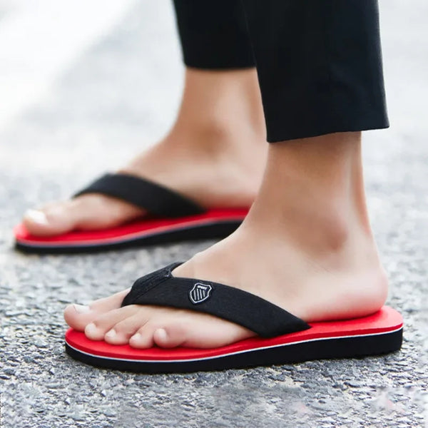 Lightweight summer sandals for men with low-profile design