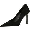Refined black pumps crafted from high-quality PU leather.