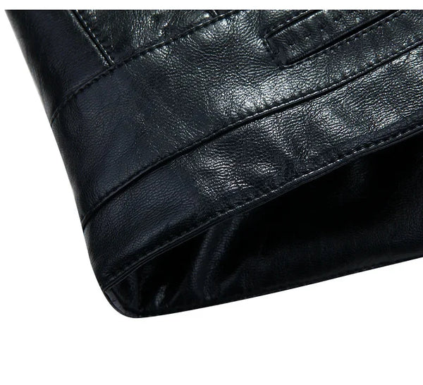 Luxurious men's jacket with genuine raccoon fur collar.