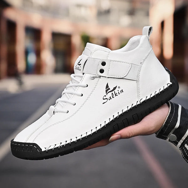 Men's ankle boots featuring EVA insole and cotton lining